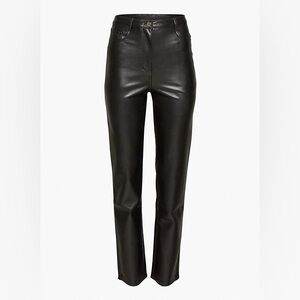 Aritzia Wilfred The Melina Super High-Rise Pant - Leather